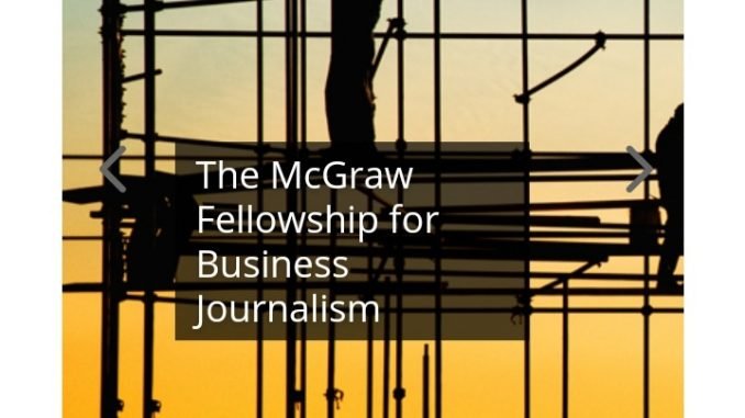 Call for Applications: McGraw Fellowship for Business Journalism