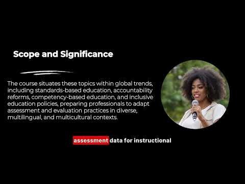 ASSESSMENT AND EVALUATION IN EDUCATION
