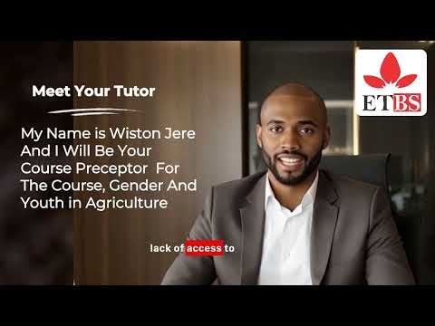 GENDER AND YOUTH IN AGRICULTURE