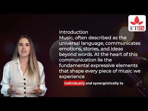 THE LANGUAGE OF MUSIC: DYNAMICS, TEMPO, TIMBRE