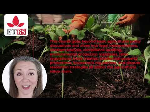 LEGAL AND REGULATORY FRAMEWORK IN AGRIBUSINESS
